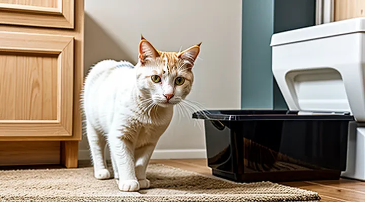 Instruction: what to do if a cat suddenly starts ignoring the litter box.