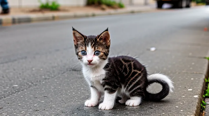 Instruction: what to do if you find a stray kitten on the street.