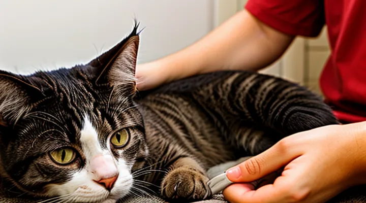 Instruction: what to do if your cat bites you while being petted.