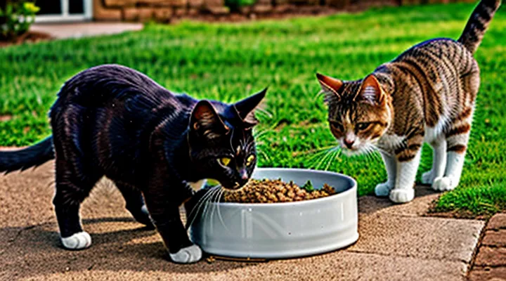 Instruction: why a cat buries its food bowl.