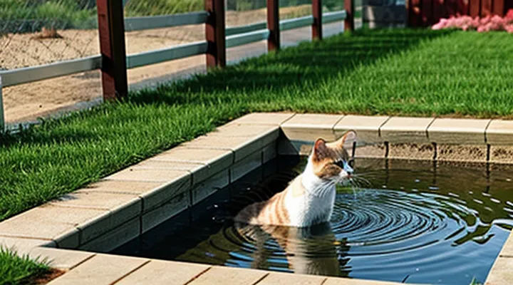 Instruction: why a cat «buries» water.