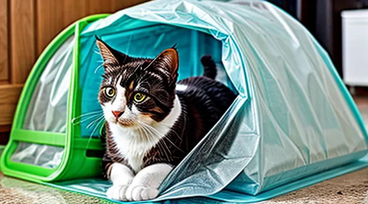 Instruction: why a cat eats plastic bags. Instruction: why a cat eats plastic bags.