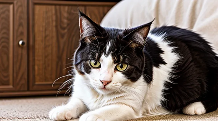 Instruction: why a cat flattens its ears.