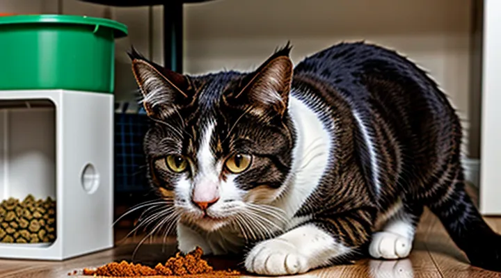 Instruction: why a cat has suddenly stopped eating dry food.