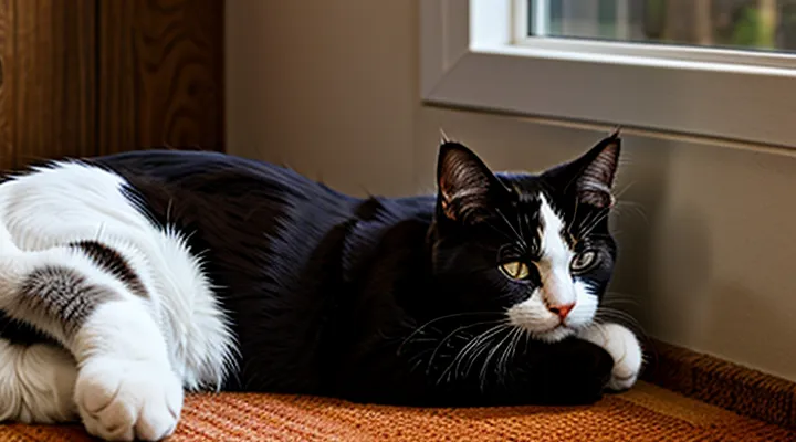 Instruction: why a cat «hides» its face when it sleeps.