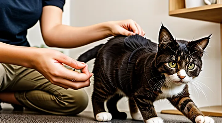 Instruction: why a cat kneads with its paws when you pet it.