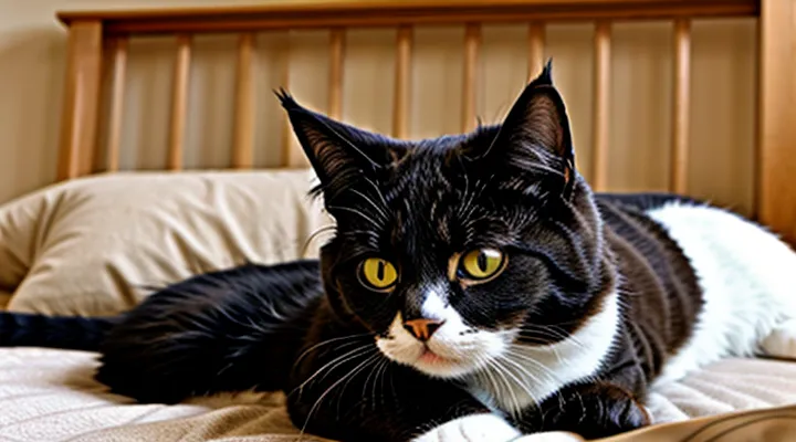 Instruction: why a cat «kneads» you before sleep.