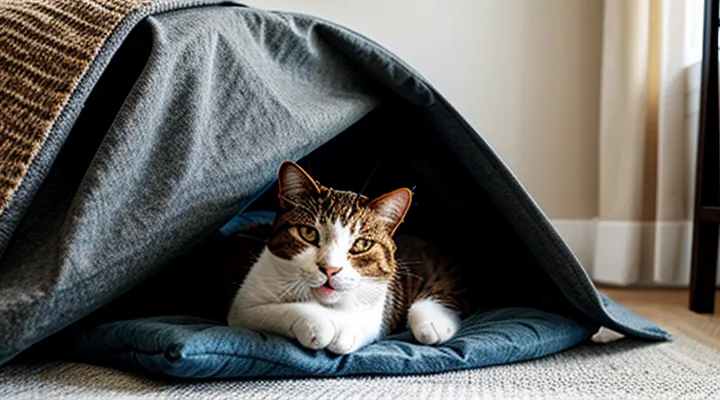 Instruction: why a cat likes to sleep under the blanket.