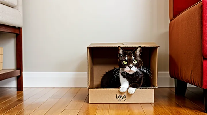Instruction: why a cat loves shoeboxes so much.