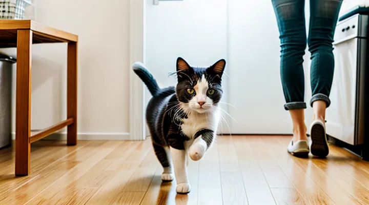 Instruction: why a cat runs around the apartment like crazy.