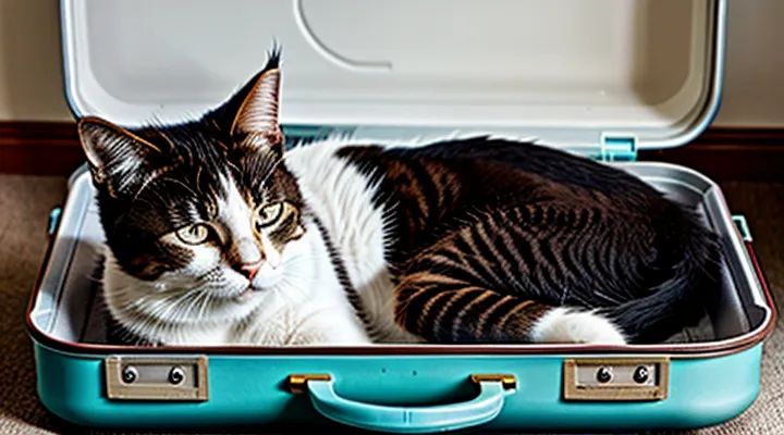 Instruction: why a cat sleeps in your suitcase.