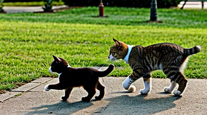 Instruction: why a cat suddenly jumps up and runs away.