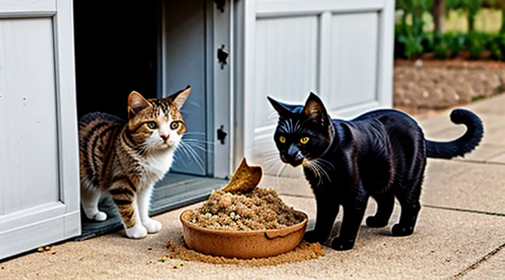 Instruction: why a cat tries to «bury» your food.