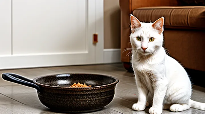 Instruction: why a cat won't eat from a dirty bowl.