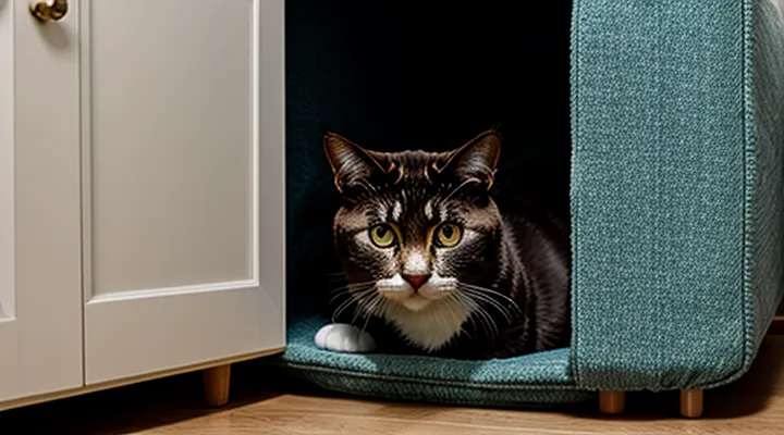 Instruction: why cats hide when they are unwell.
