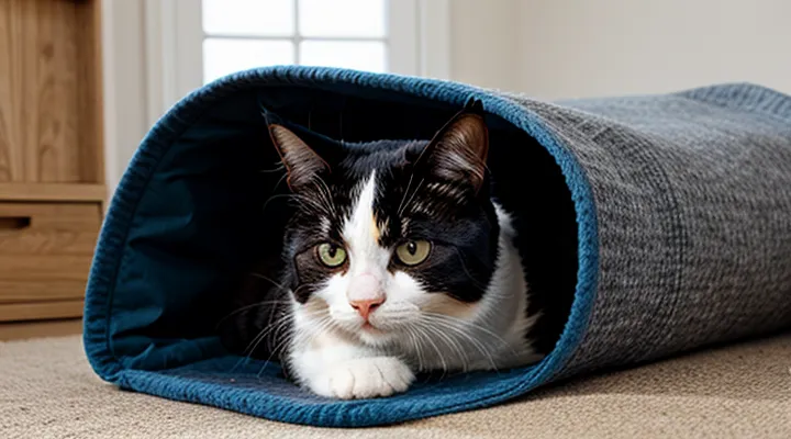 Instruction: why cats «knead» blankets with their paws and what it really means.