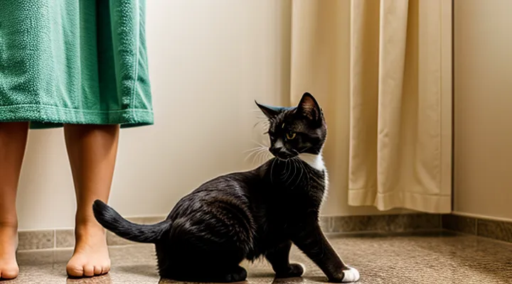 Instruction: why cats like to rub against your legs after a shower.
