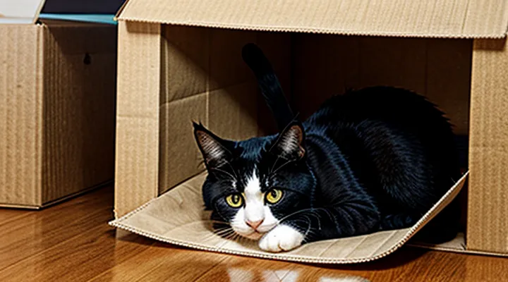 Instruction: why cats love boxes and bags so much.