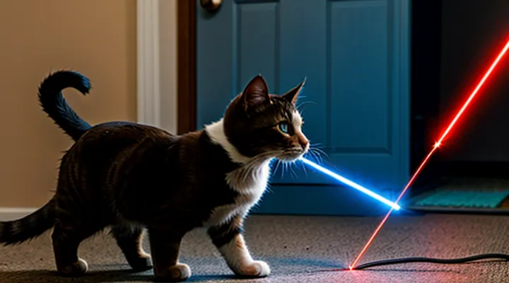 Instruction: why cats love laser pointers so much and why it's dangerous.