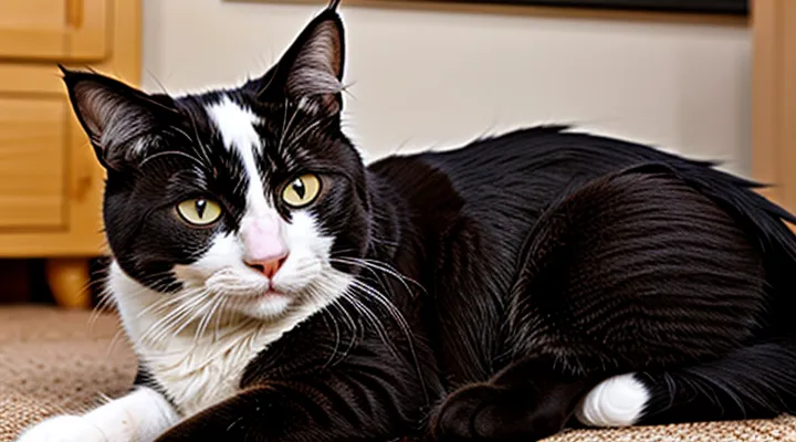 Instruction: why cats purr not only from pleasure.